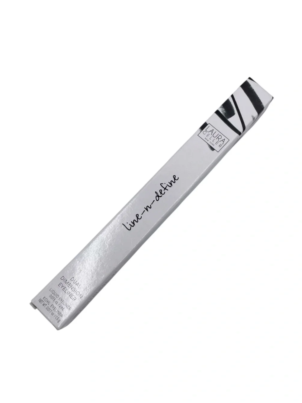 NEW Laura Geller Line n Define Dual Dimension Eyeliner Black/Black Kohl Liquid